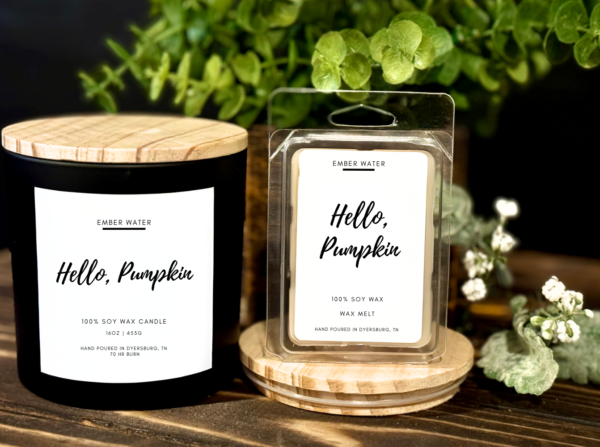 Hello, Pumpkin 16 oz 100% Soy Candle - Image 2