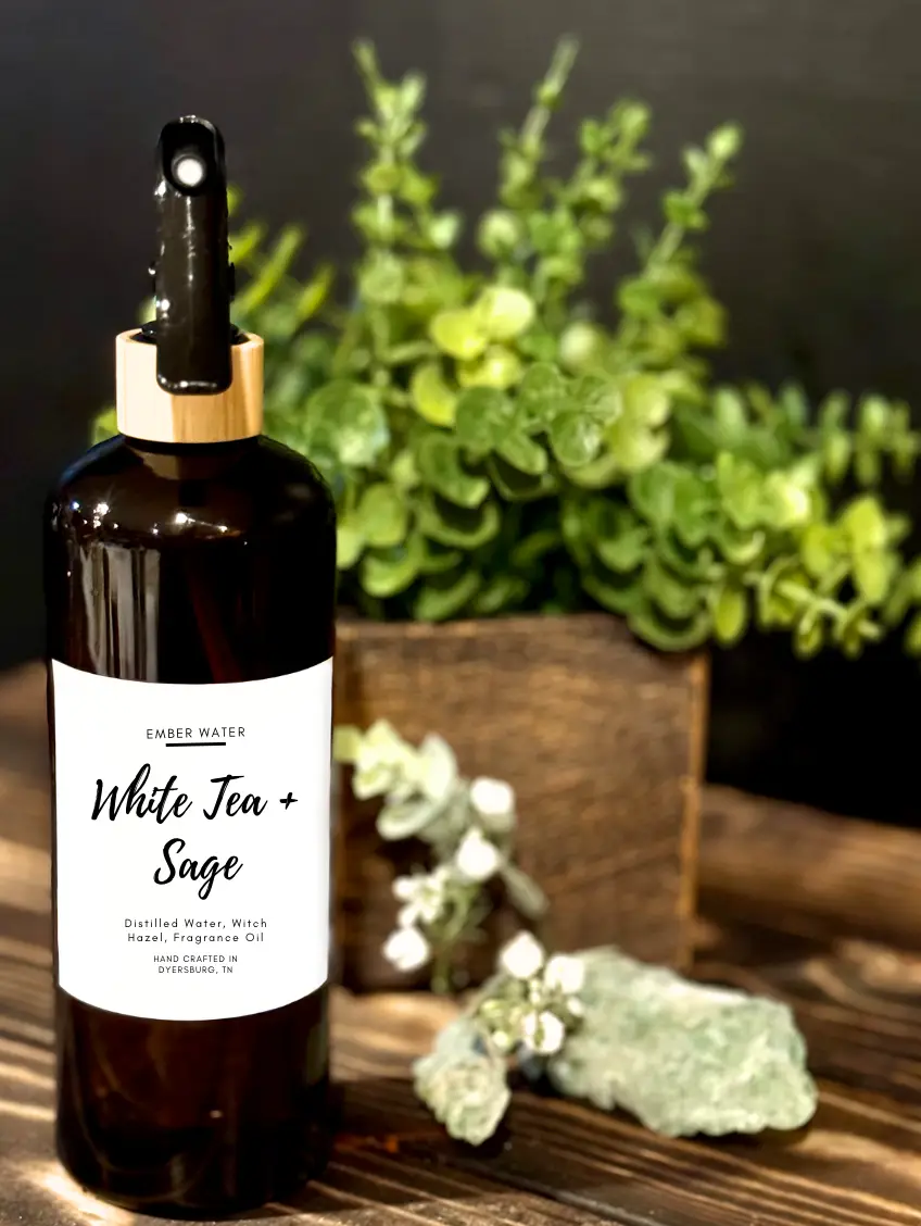 White Tea + Sage Room + Linen Spray