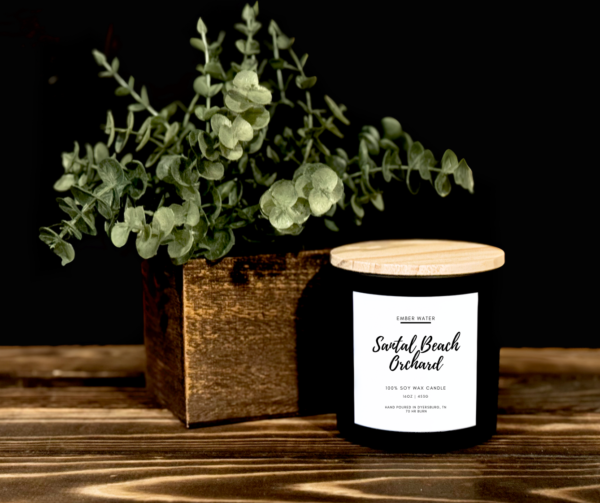 Santal Beach Orchard 16 oz 100% Soy Candle  - Image 2