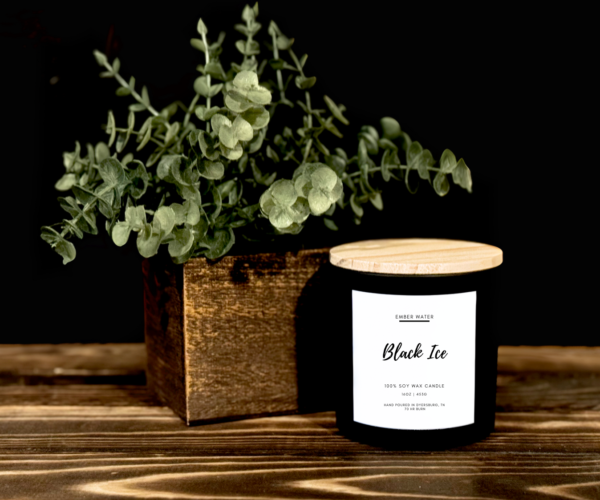Black Ice 16 oz 100% Soy Candle  - Image 3