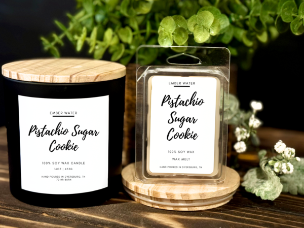 Pistachio Sugar Cookie 16 oz 100% Soy Candle  - Image 3
