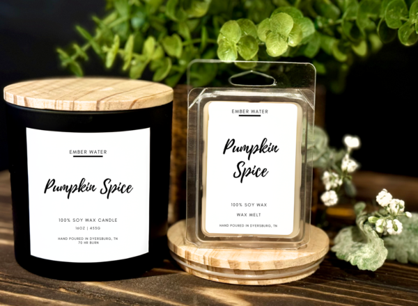 Pumpkin Spice 16 oz 100% Soy Candle  - Image 3