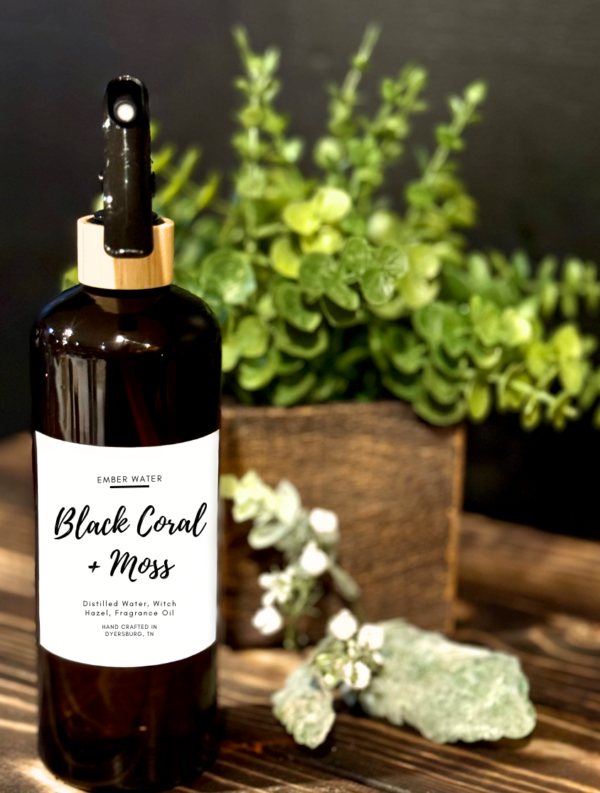 Black Coral + Moss Room + Linen Spray