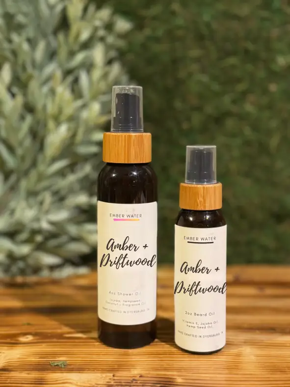 Amber + Driftwood Shower + Beard Oil