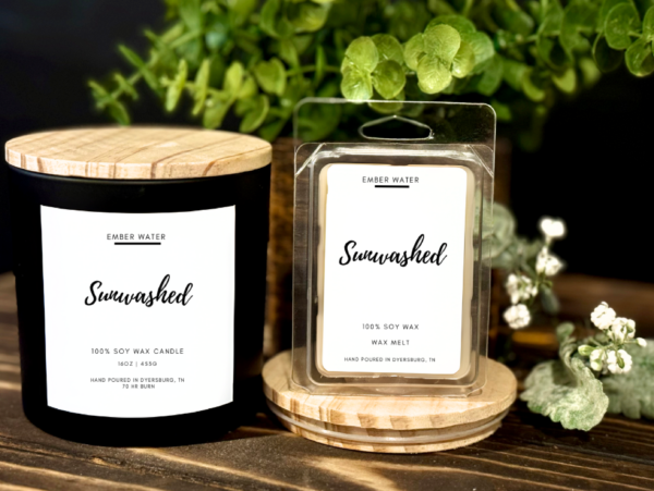 Sunwashed 16 oz 100% Soy Candle - Image 2