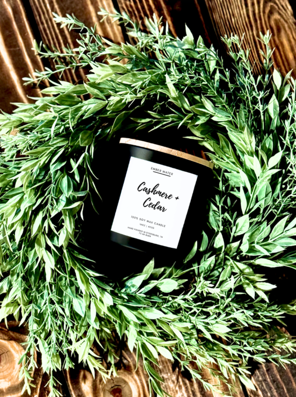 Cashmere + Cedar 16 oz 100% Soy Candle