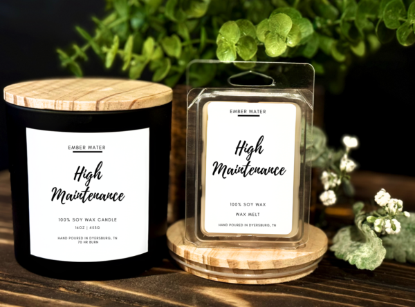 High Maintenance 16 oz 100% Soy Candle - Image 3