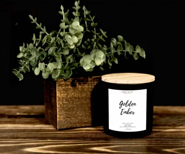 Golden Ember 16 oz 100% Soy Candle - Image 4