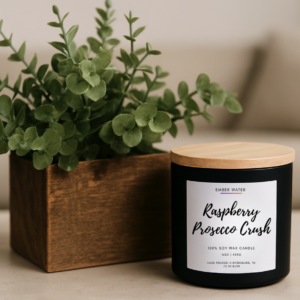 Raspberry Prosecco Crush 16 oz 100% Soy Candle