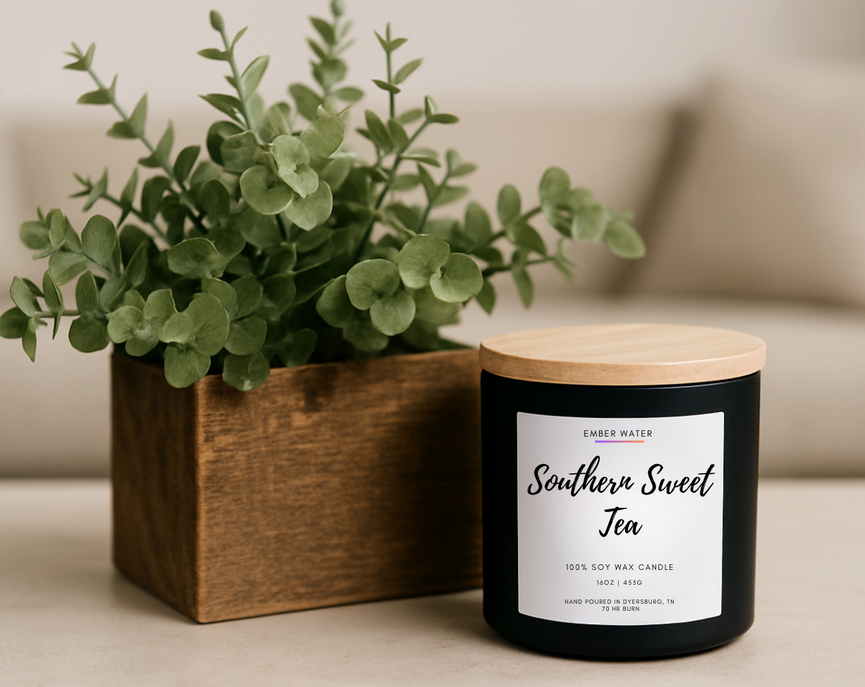 Southern Sweet Tea 16 oz 100% Soy Candle - Image 6