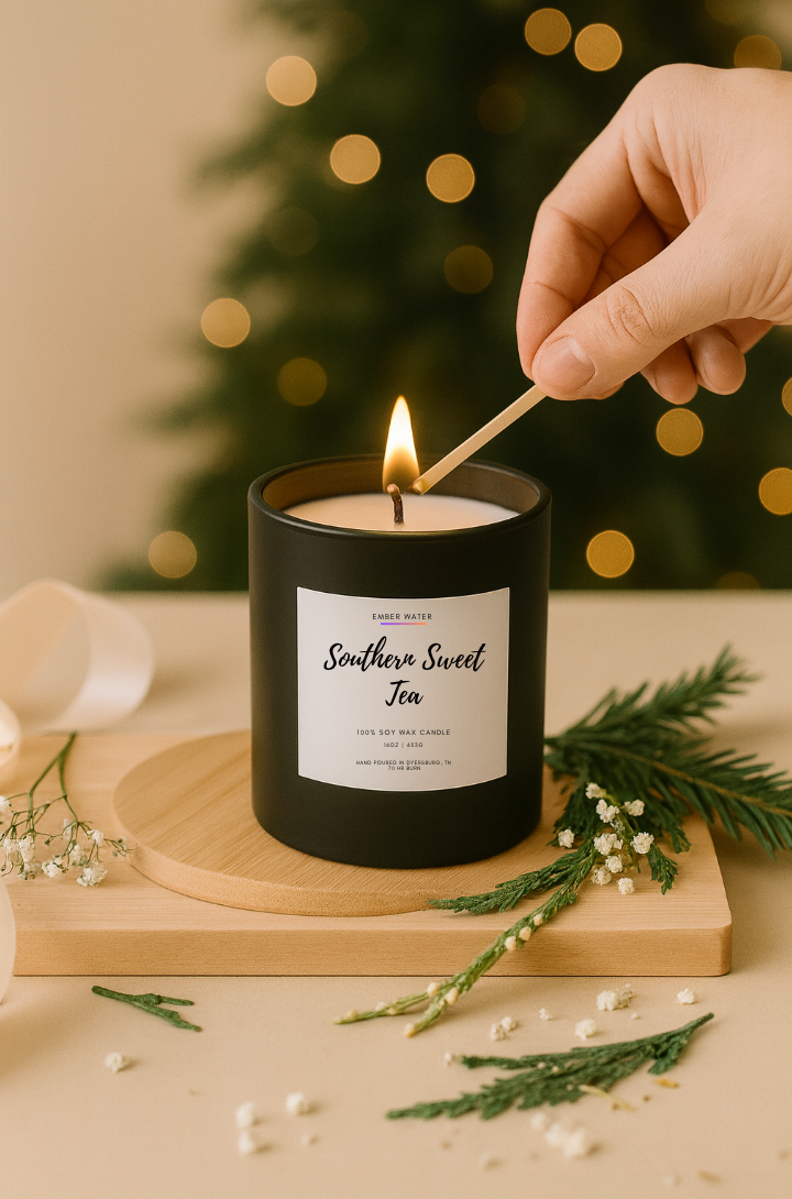 Southern Sweet Tea 16 oz 100% Soy Candle