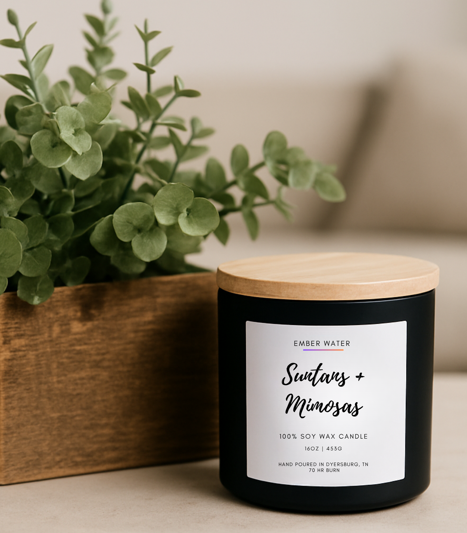 Suntans + Mimosas 16 oz 100% Soy Candle - Image 3