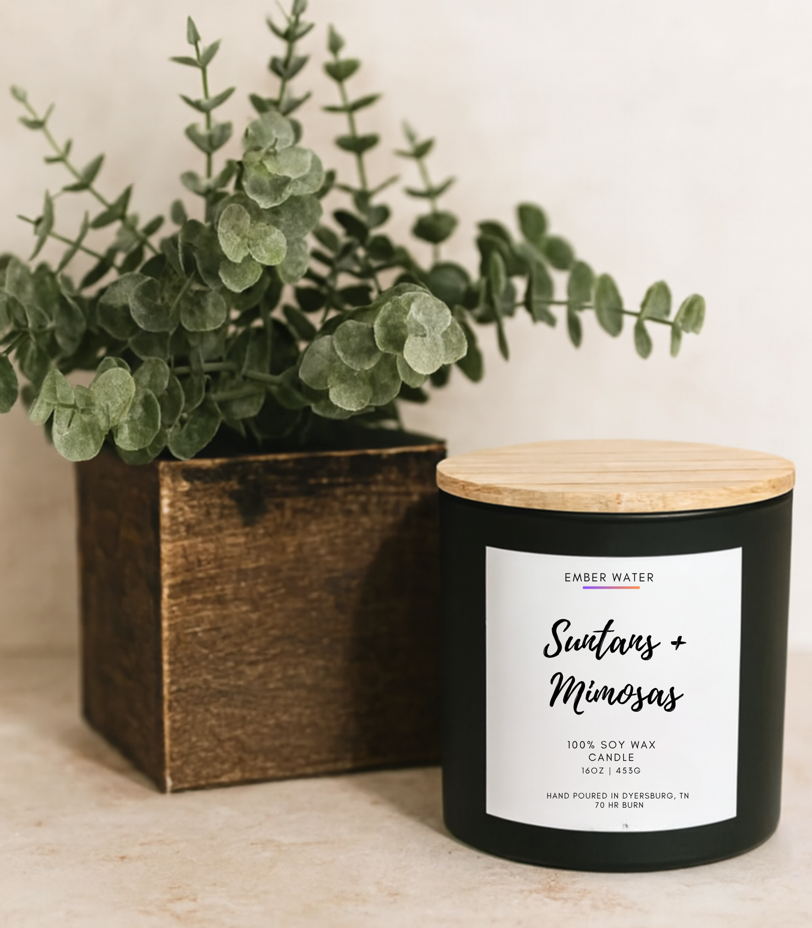Suntans + Mimosas 16 oz 100% Soy Candle - Image 2