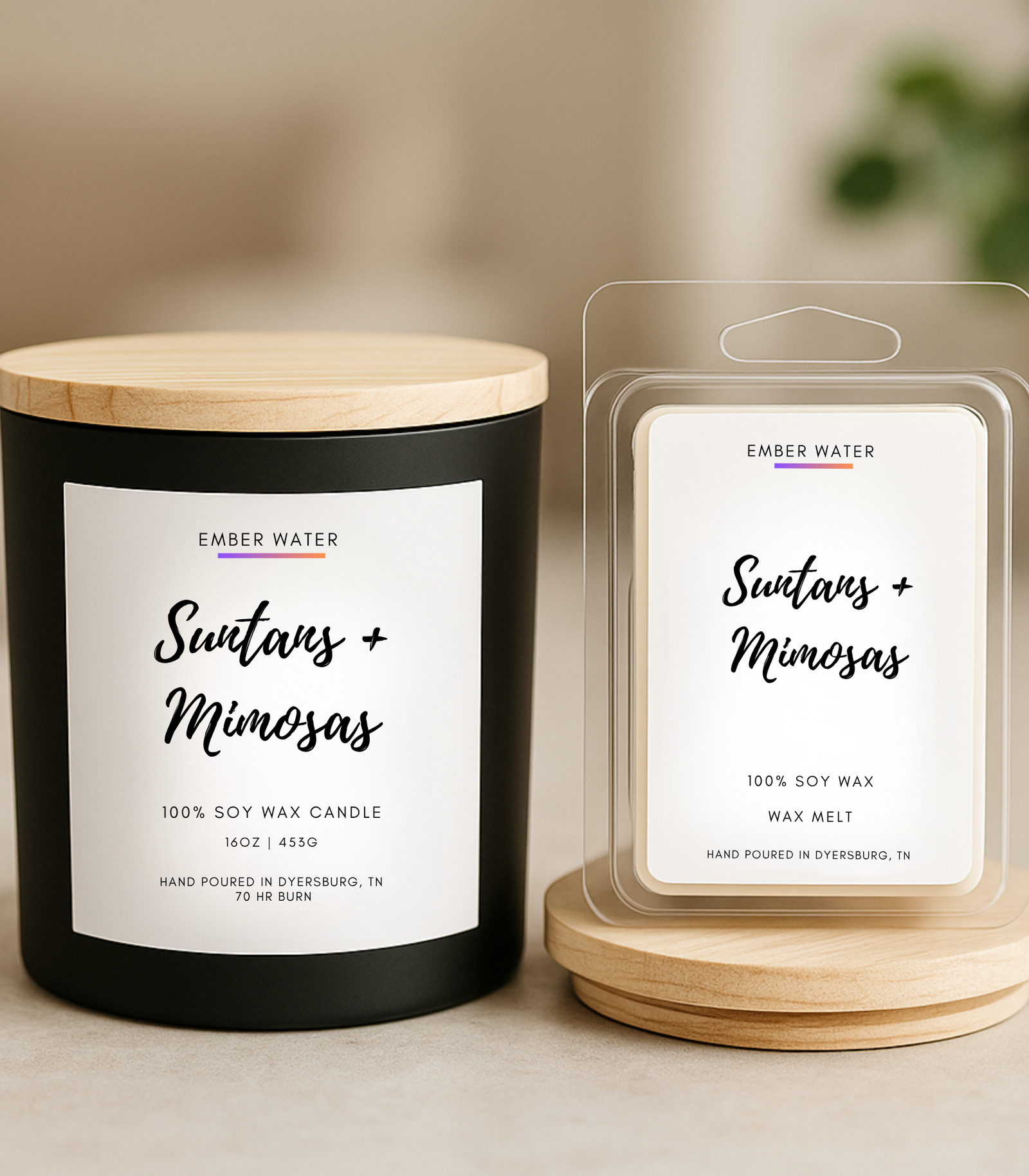 Suntans + Mimosas 16 oz 100% Soy Candle - Image 4