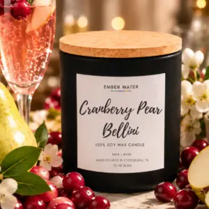 Cranberry Pear Bellini 16 oz 100% Soy Candle