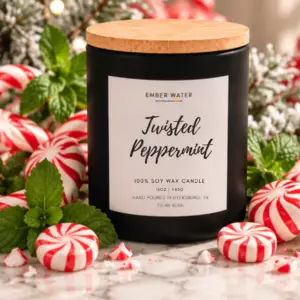 Twisted Peppermint 16 oz 100% Soy Candle