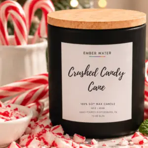 Crushed Candy Cane 16 oz 100% Soy Candle
